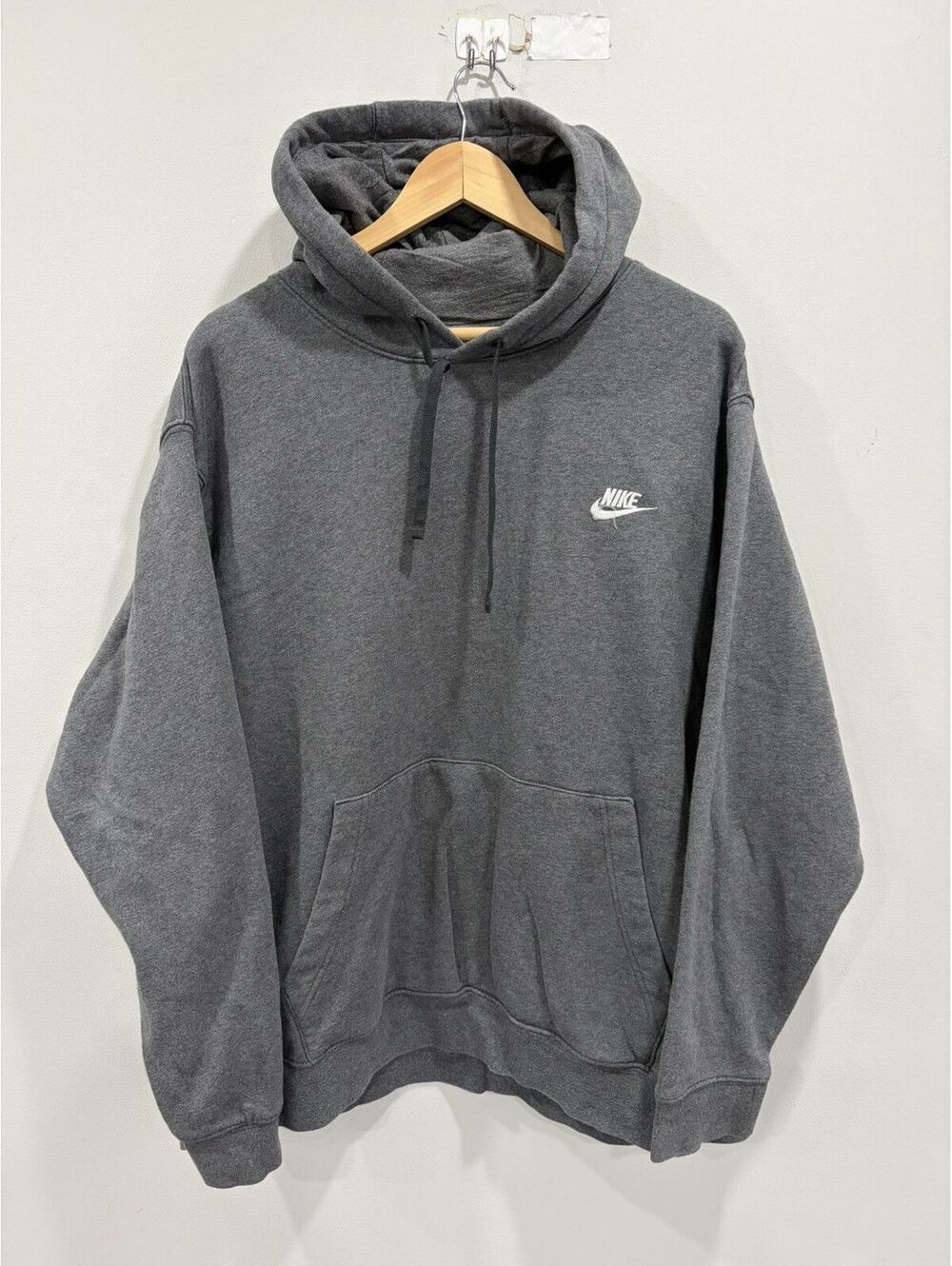 Vintage Nike Y2K Hoodie Sweater swoosh check xxl